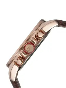 GIO COLLECTION Men Brown Analogue Watch