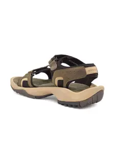 Woodland ProPlanet Men Olive Green Leather Comfort Sandals