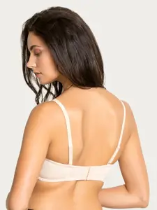 Zivame Beige Solid Underwired Lightly Padded T-shirt Bra ZI1133COREANUDE
