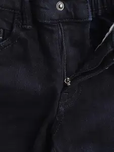 Gini and Jony Boys Navy Regular Fit Mid-Rise Clean Look Stretchable Jeans