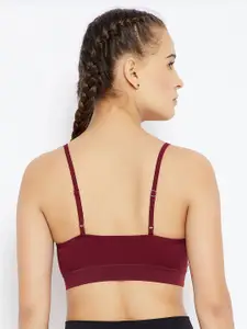 C9 AIRWEAR Seamless Maroon Solid Non-Wired Non Padded Everyday Bra