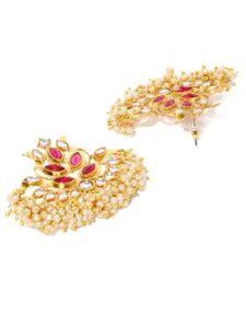 Fida Gold-Toned Classic Shape Drop Earrings