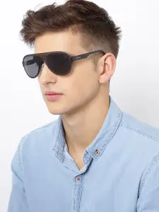 Fastrack Men Oval Sunglasses NBM156BK1