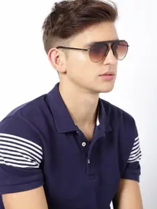 Fastrack Men Oval Sunglasses NBC061BR2