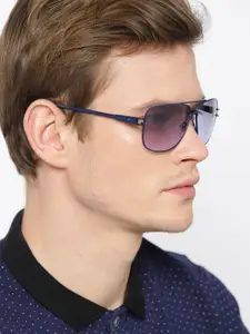 Fastrack Men Rectangle Sunglasses M197BU1