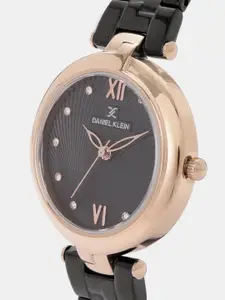 Daniel Klein Premium Women Gunmetal-Toned Analogue Watch DK11878-5