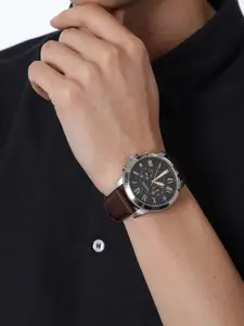 Fossil Men Black Leather Analogue Watch FS4813I_Factory_Service_Watches_2019