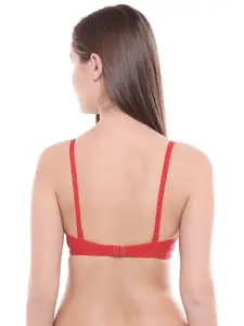 Bodycare Women Pack of 3 Coral Orange Solid T-shirt Bra 6552CORAL