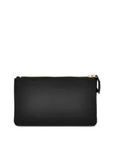 Eske Women Black Solid Zip Around Wallet