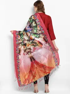 Saree mall Multicoloured Printed Dupatta