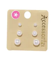 Accessorize London Women 3-Pack Stud Earring