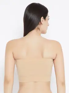 C9 AIRWEAR Seamless Nude-Coloured Solid Non-Wired Lightly Padded T-shirt Bra