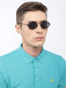 Fastrack Men Oval Sunglasses M209BK1P