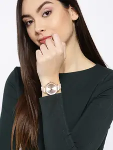 French Connection Women Rose Gold-Toned Analogue Watch FCN0001A