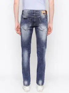 SPYKAR Men Blue Ultra Slim Skinny Fit Low-Rise Highly Distressed Stretchable Jeans