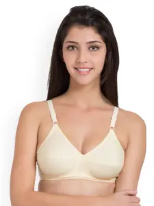 Souminie Pack of 3 Pure Cotton Non Padded Full Coverage U Back Bra