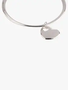 Peora Women Silver-Toned Alloy Charm Bracelet