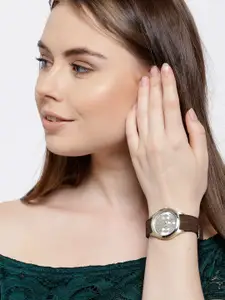 GIORDANO Women Silver-Toned Analogue Watch 2983-03