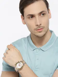 GIORDANO Men Off-White Analogue Watch P199-55