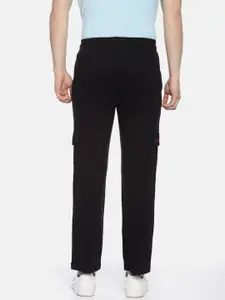 Pepe Jeans Men Black Regular Fit Solid Track Pants