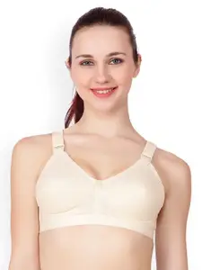 Floret Beige Solid Pack Of 3 Non-Wired Non Padded Everyday Bra Sherry_Skin-Skin-Skin_40B