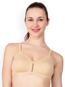 Floret Beige & Black Solid Pack Of 3 Non-Wired T-shirt Bra Katrina_Skin-Black-Skin_40B