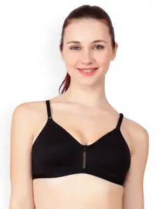 Floret Black & Beige Solid Pack Of 3 Non-Wired T-shirt Bra Katrina_Black-Skin-Black_40B