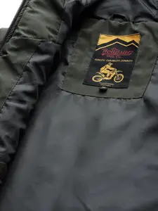 The Roadster Lifestyle Co Men Olive Green Solid Hooded Padded Jacket