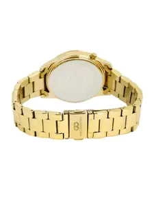 GIO COLLECTION Women Pearly White Dial Embellished Watch G2001-22