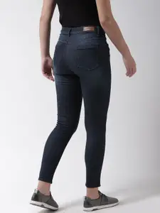 Flying Machine Women Navy Blue Veronica Super Skinny Fit High-Rise Stretchable Jeans