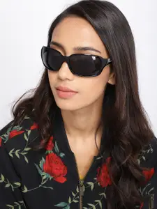 Fastrack Women Rectangle Sunglasses NBP101BK1