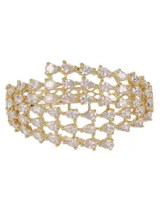 Priyaasi Gold-Plated Brass Handcrafted Bangle-Style Bracelet