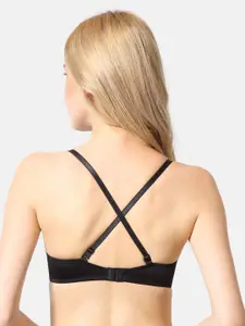 Van Heusen Solid Lightly Padded Plush Back No Slip Strap Wireless T-Shirt Bra