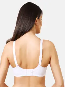 Van Heusen Women Solid Plush Back No Slip Strap Non Padded Floral Lace Bra