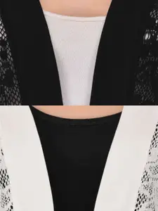 Espresso Pack Of 2 Self Design Open Front Shrugs