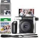Fujifilm Wide 300 Camera with Monochrome and Instax Wide Film 30 Shots Instant Camera