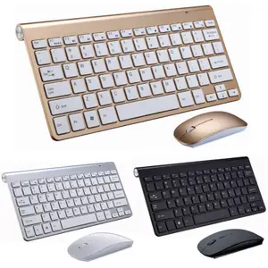 2.4G Wireless Keyboard and Mouse Combos Mini Multimedia Keyboards Mouses Combo Set for Notebook Laptop Mac Desktop PC TV Office Supplies