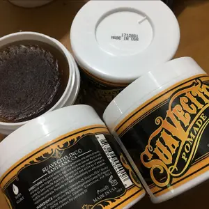 113ml Suavecito Pomade Hair Waxes Strong Style Restoring Pomade Hair Gel Style Tools Firme Hold Big Skeleton Slicked Back Hair Oil Wax Mud