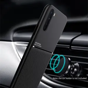 Luxury Leather Phone Case For Oneplus Nord Ultra Slim Magnetic Car Plate Back Cover One Plus 9 Pro 7 7T 8 8T Oneplus8T Cases