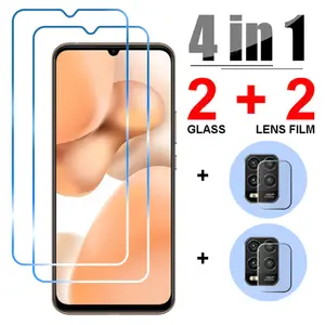 Cell Phone Screen Protectors 4in1 Tempered Glass For Huawei P20 P30 Pro P Smart Z S 2019 Camera Screen Protector Glass For Huawei