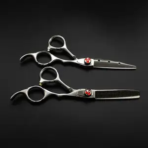 Hair Scissors Professional Japan 440c Steel 6 '' Matte Cut Cutting Barber Tools Haircut Thinning Shears Hairdresser