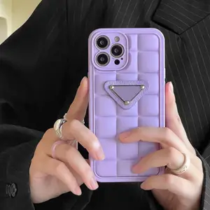 Green Purple Cube Phone Case Designer For Ipone 13 Pro Max 12 11 Xs Max Xr Phone Cases Men Women Cell Phones Protect Shell High Quality