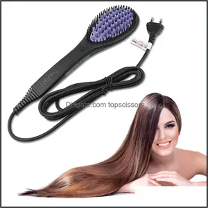 Hair Straighteners Care Styling Tools Products Fast Brush Irons Magic Comb Straightening Iron Tool Drop Delivery 2021 Js0Kc