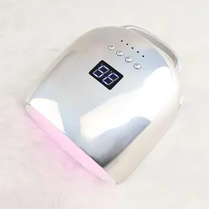 86w Rechargeable Cordless Sun UV LED Lamp Nail dryer For Curing All Gels 52 LEDs Dryer Lamp Polish Light with LCD Timer Sensor 220628