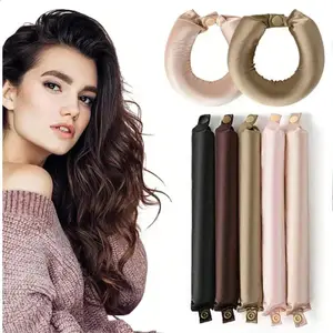 Heatless Hair Curlers Satin Curling Rod Headband No Heat Silk Curls Lazy Hair Rollers Soft Hair Curler to Sleep In Styling Tools 241217