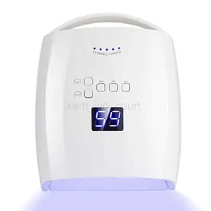 48W Rechargeable UV LED Nail Lamp Cordless Professional Gel Nail Pedicure Lights Nail Art Manicure Tools for Home and SalonM240729