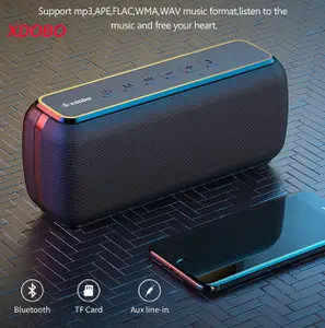 XDOBO X8 60W Portable Sers Bass Subwoofer Wireless Waterproof TWS 6600mAh Power Bank Function Suporrt USBTFAUX 240125