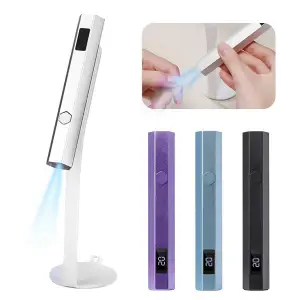 Handheld Nail Lamp Rechargeable Mini Nail Dryer With LED Screen UV LED Nail Lamp Flashlight Pen USB Professional Nail Equipment Y240801