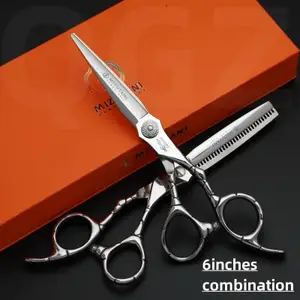 Mizutani 6.0 inch VG10 steel Professional Barber Tools Salon Hair Cutting Thin Scissors professional hairdressing scissors 240808