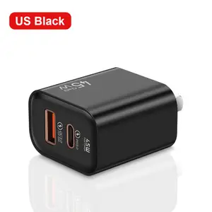 45W USB Charger Fast Charging USB Type C Wall Charger PD QC3.0 Quick Charge for IPhone Samsung S23 S21 Laptop Tablet